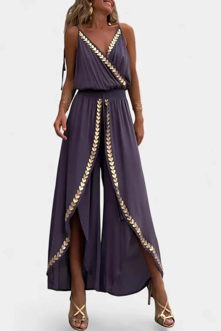 Bree - Mono Jurk met Gouden Details