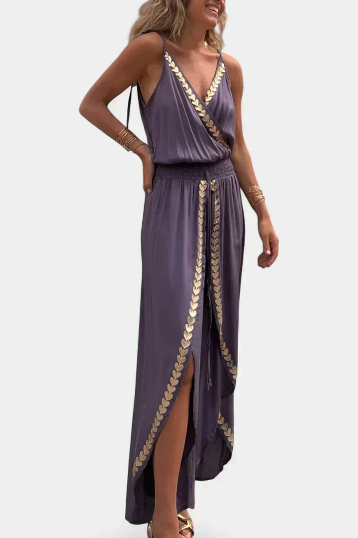 Bree - Mono Jurk met Gouden Details