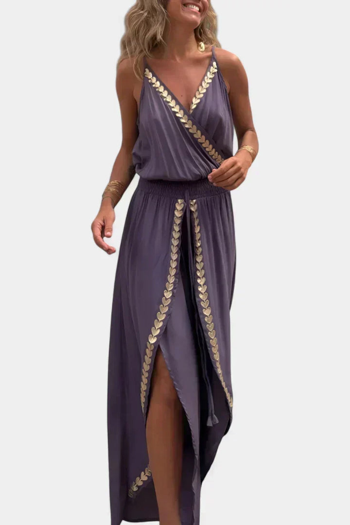 Bree - Mono Jurk met Gouden Details