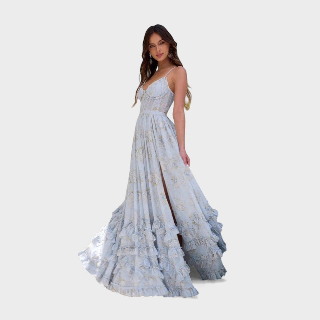 Gianna - Lange Boheemse Jurk met Splits