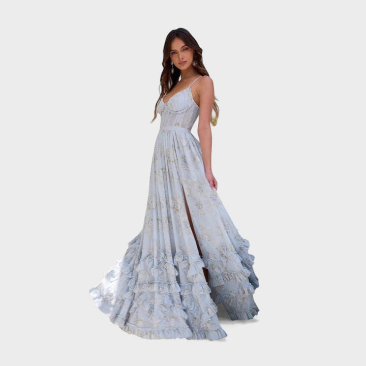 Gianna - Lange Boheemse Jurk met Splits