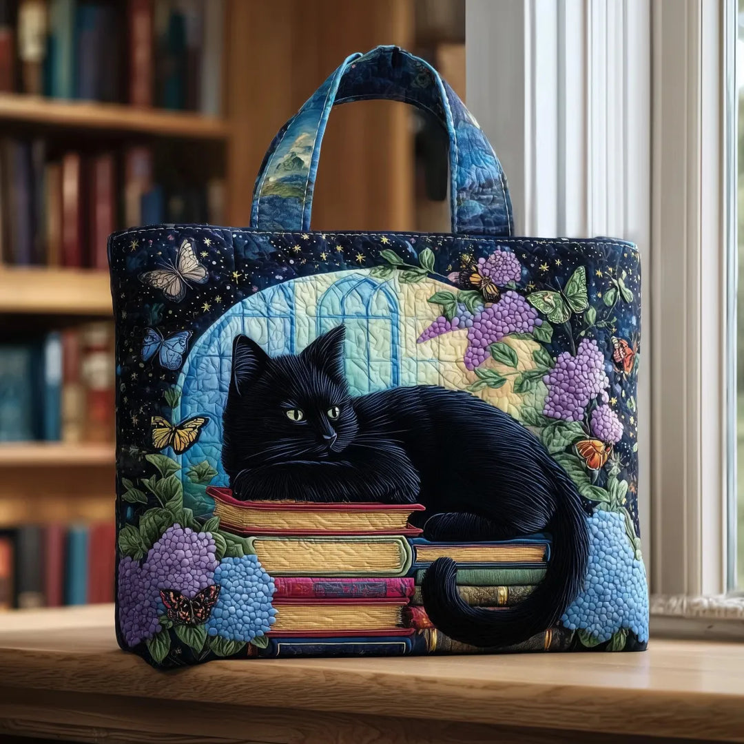 Handgemaakte Melodie - Zwarte Kat op Boeken