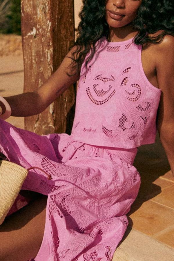 Georgia - Roze Kanten Set