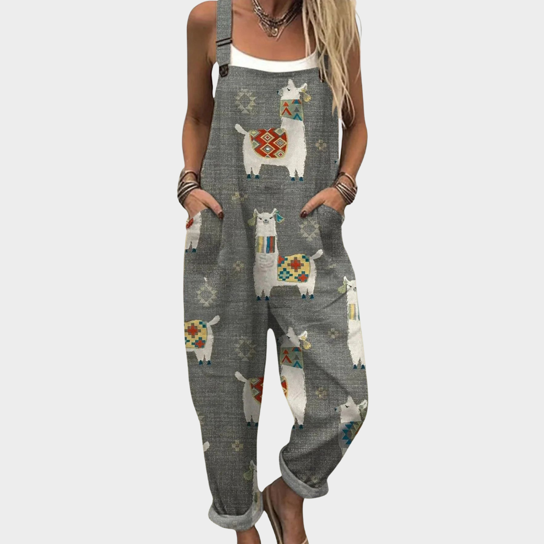 Comfortabele Gedrukte Overall