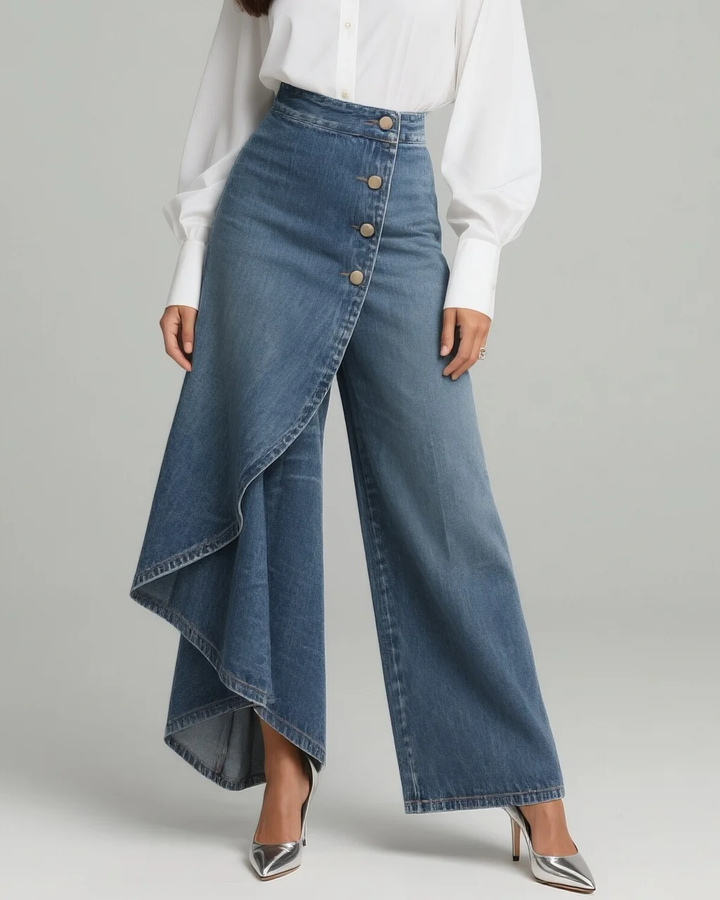 Gabrielle - Wikkel Denim Broek