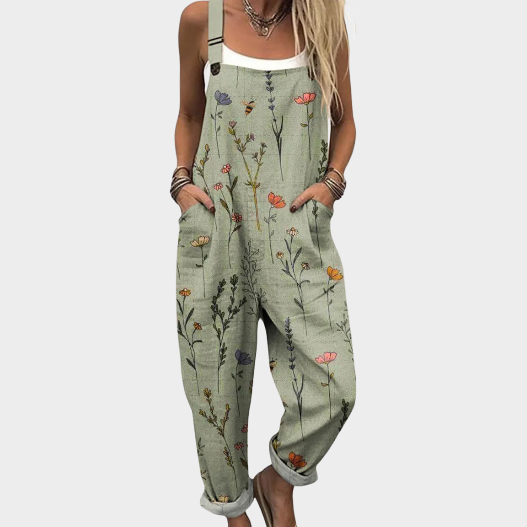 Comfortabele bedrukte overall