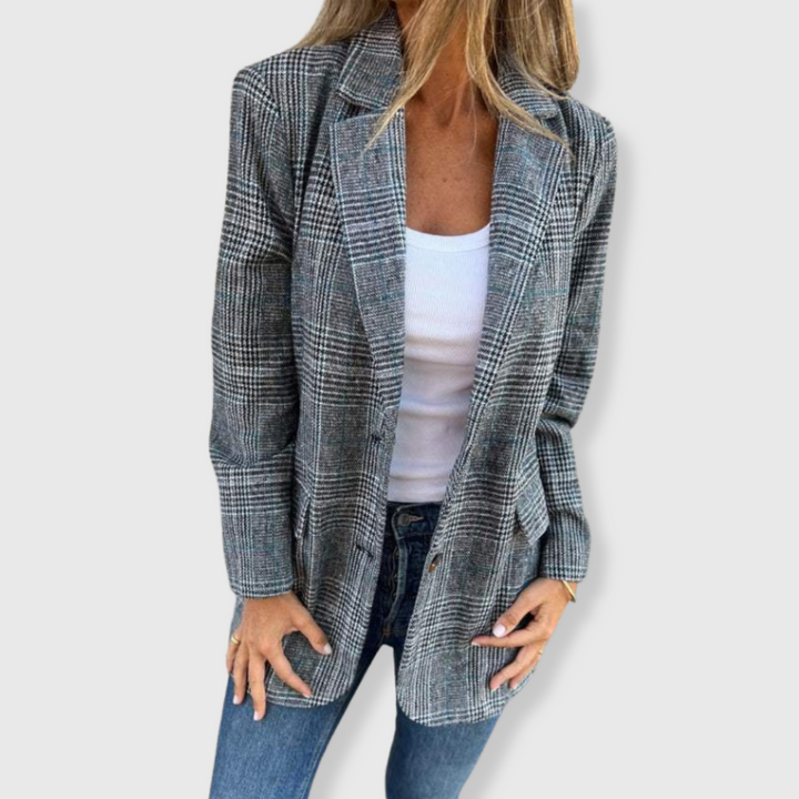 Bethany - Elegante Blazer met Ruitpatroon