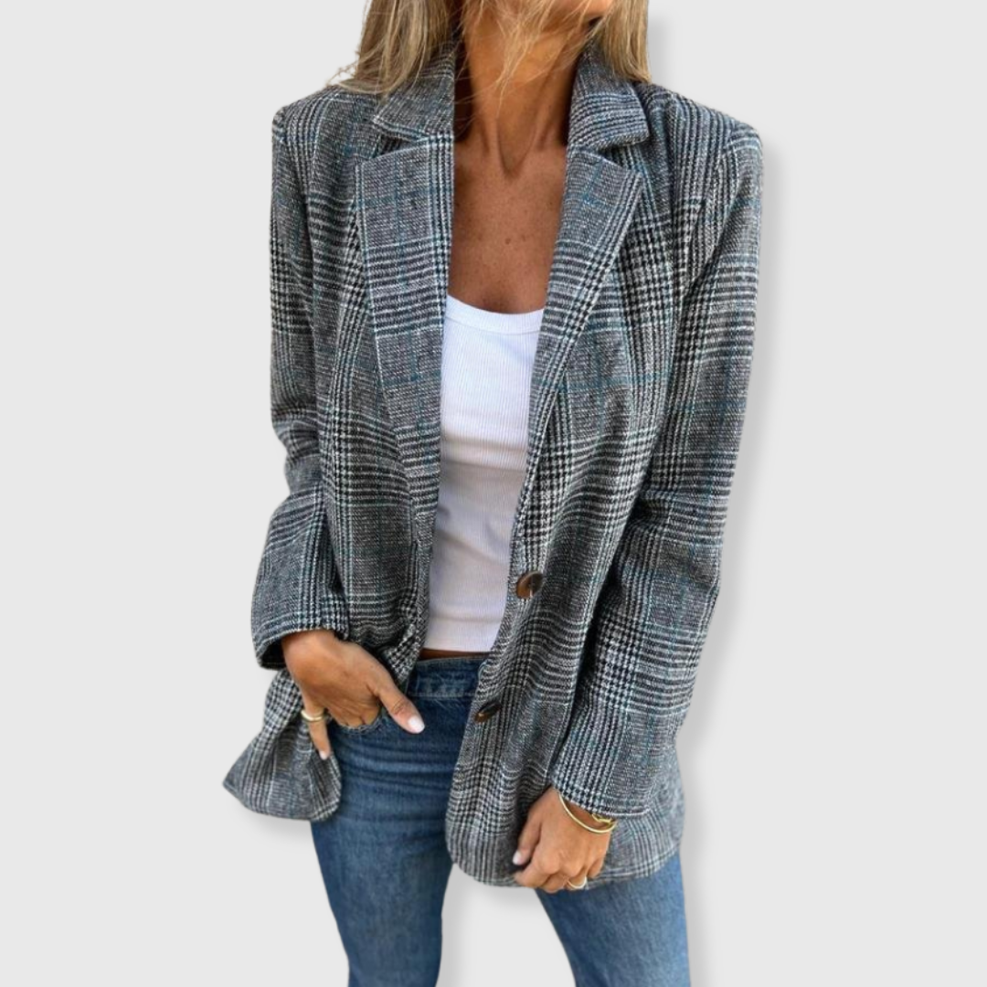 Bethany - Elegante Blazer met Ruitpatroon