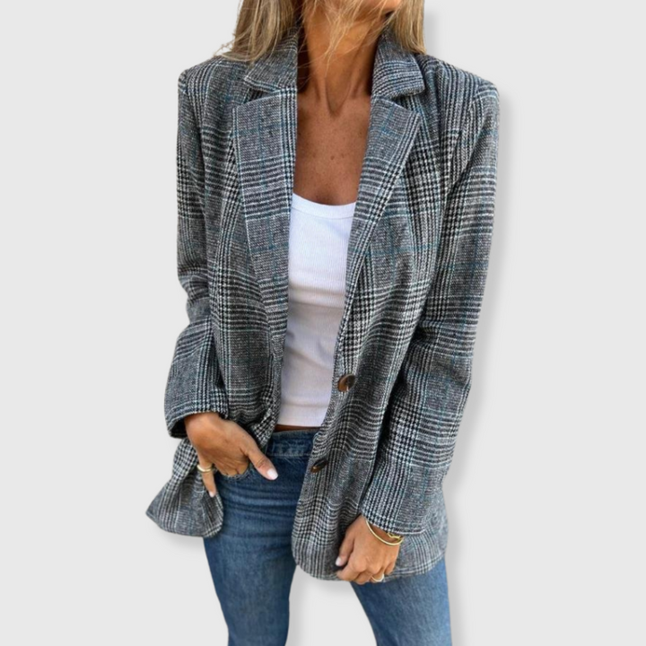 Bethany - Elegante Blazer met Ruitpatroon