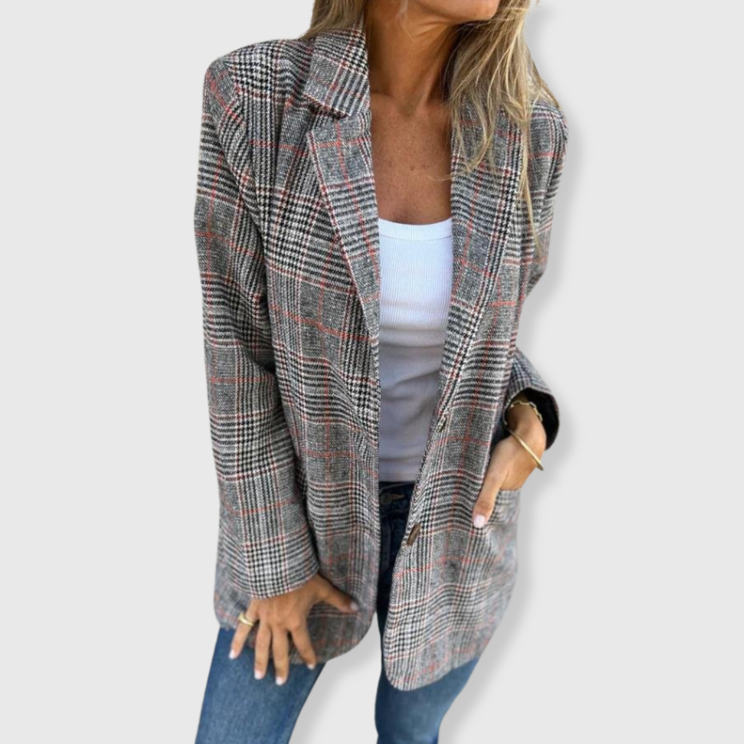 Bethany - Elegante Blazer met Ruitpatroon
