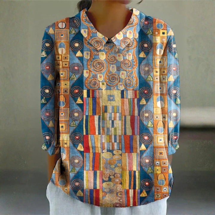 Andrea - Artistieke Mozaïek Blouse