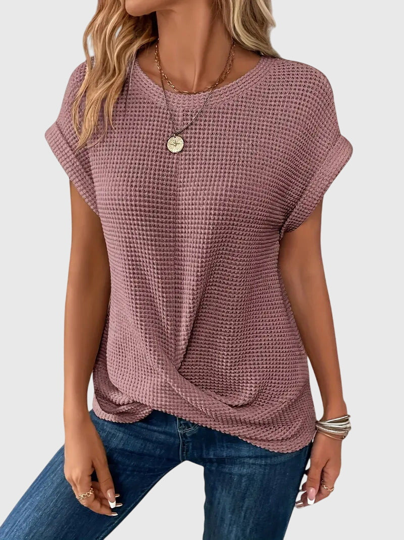 Grace - Elegante Blouse met Ronde Hals