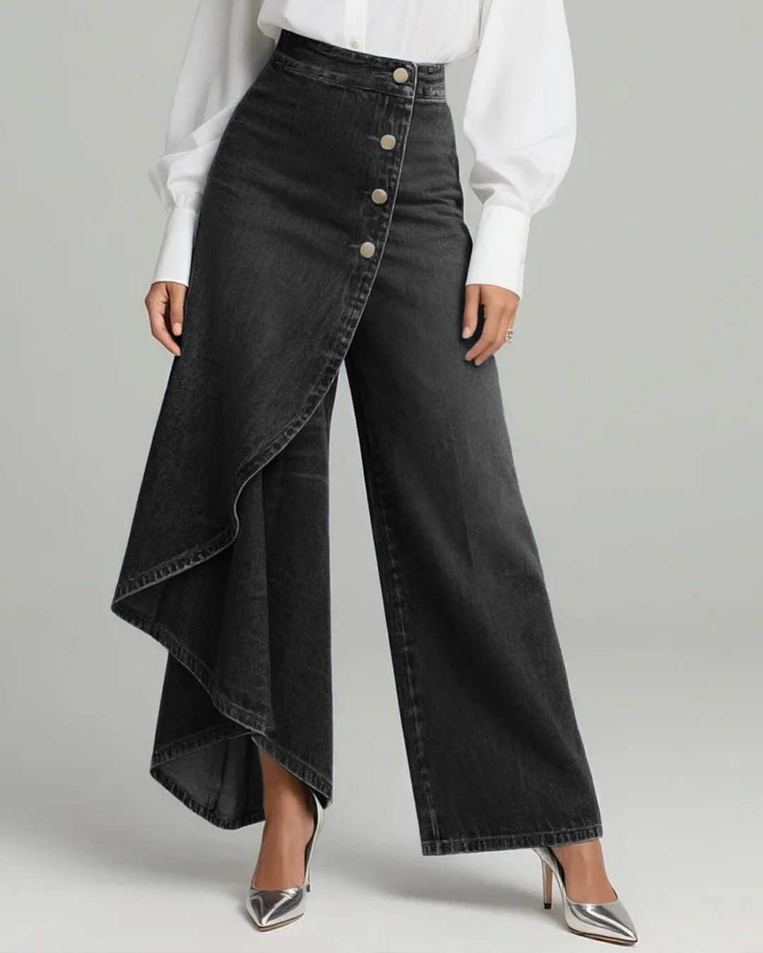 Gabrielle - Wikkel Denim Broek