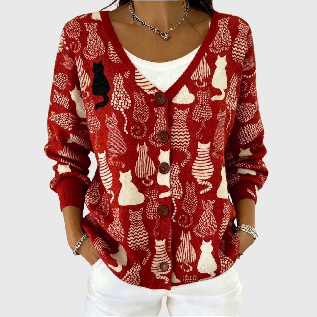 Susan | Comfortabele Gebuttonde Brei Cardigan
