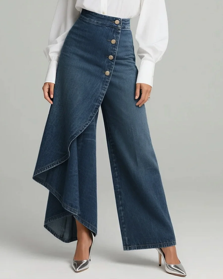 Gabrielle - Wikkel Denim Broek