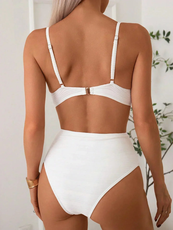 Sienna - Hoog Ondersteunende Kruis Top, Hoge Taille Bikini