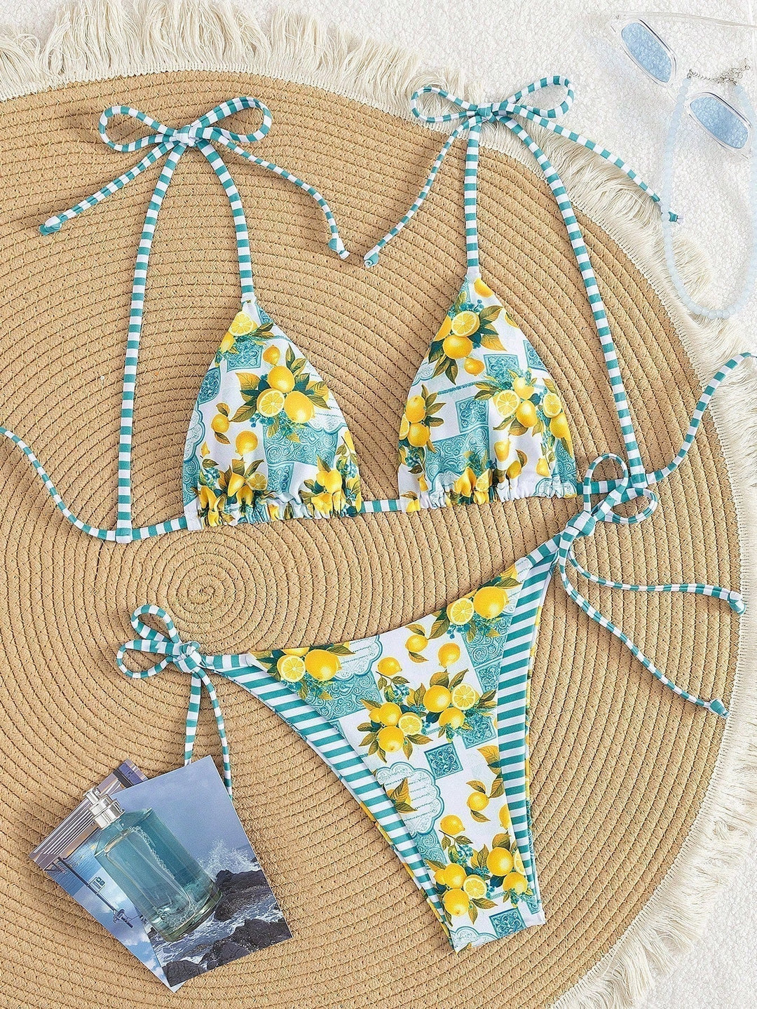 Candace - Citroenprint Triangle Bikini