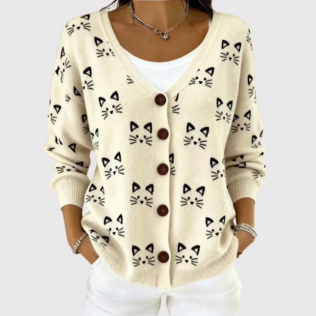 Emer | Comfortabele Knopen Trui Cardigan