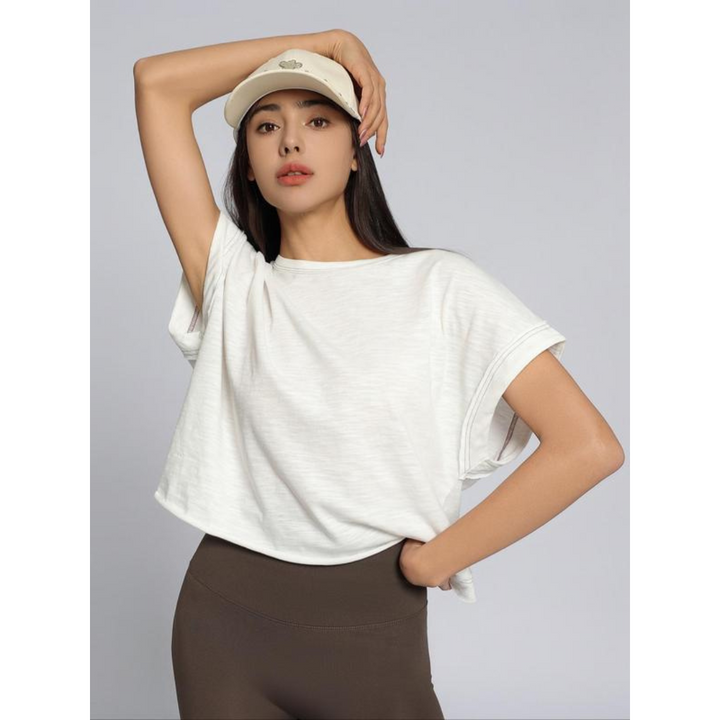 FAITH - Dames Everyday Cut Out Hemline Top