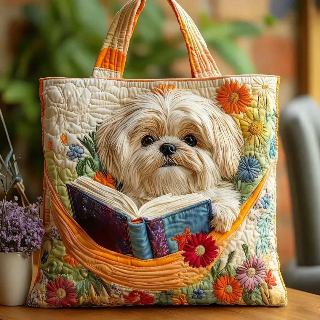 Handgemaakte Melodie - Shih Tzu met Boeken