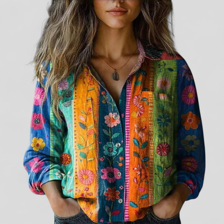 Brenda - Comfortabele Blouse Shirt