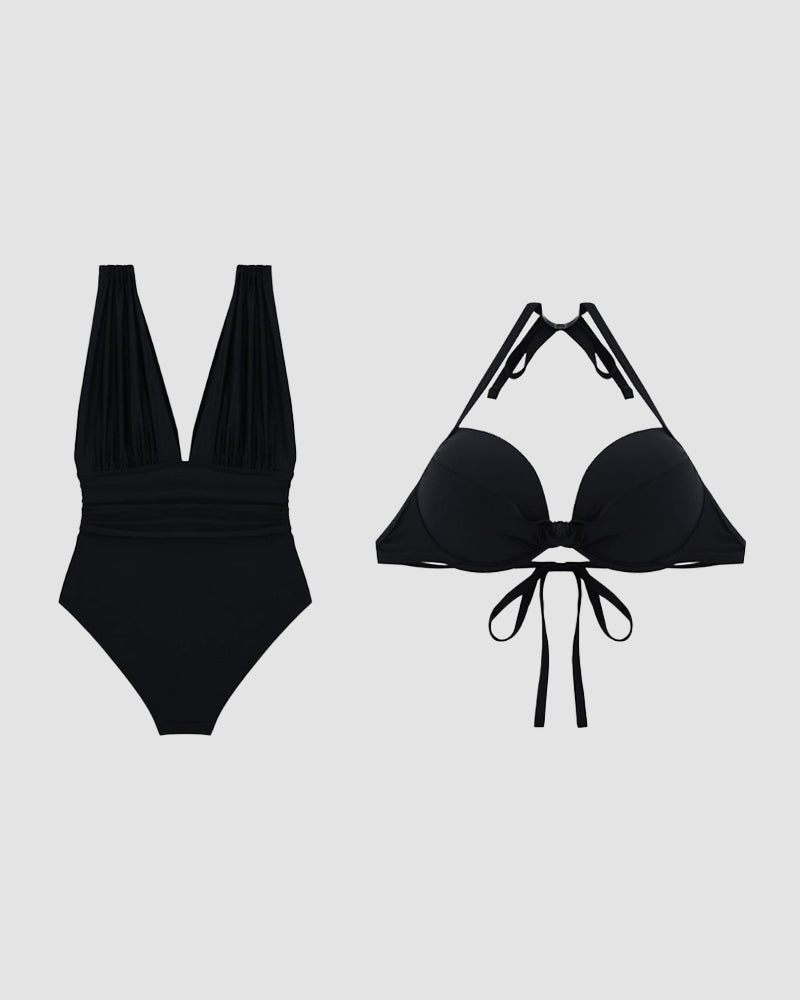 Cassidy - Luxe Sculpting Badpak met Diepe V-Hals