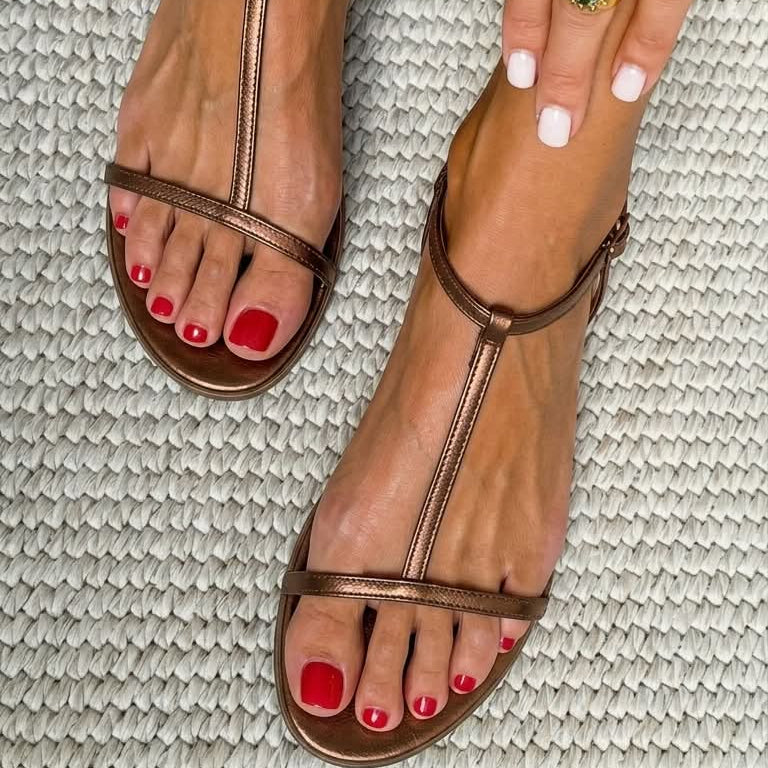 Aednat - Gouden Lente Sandalen