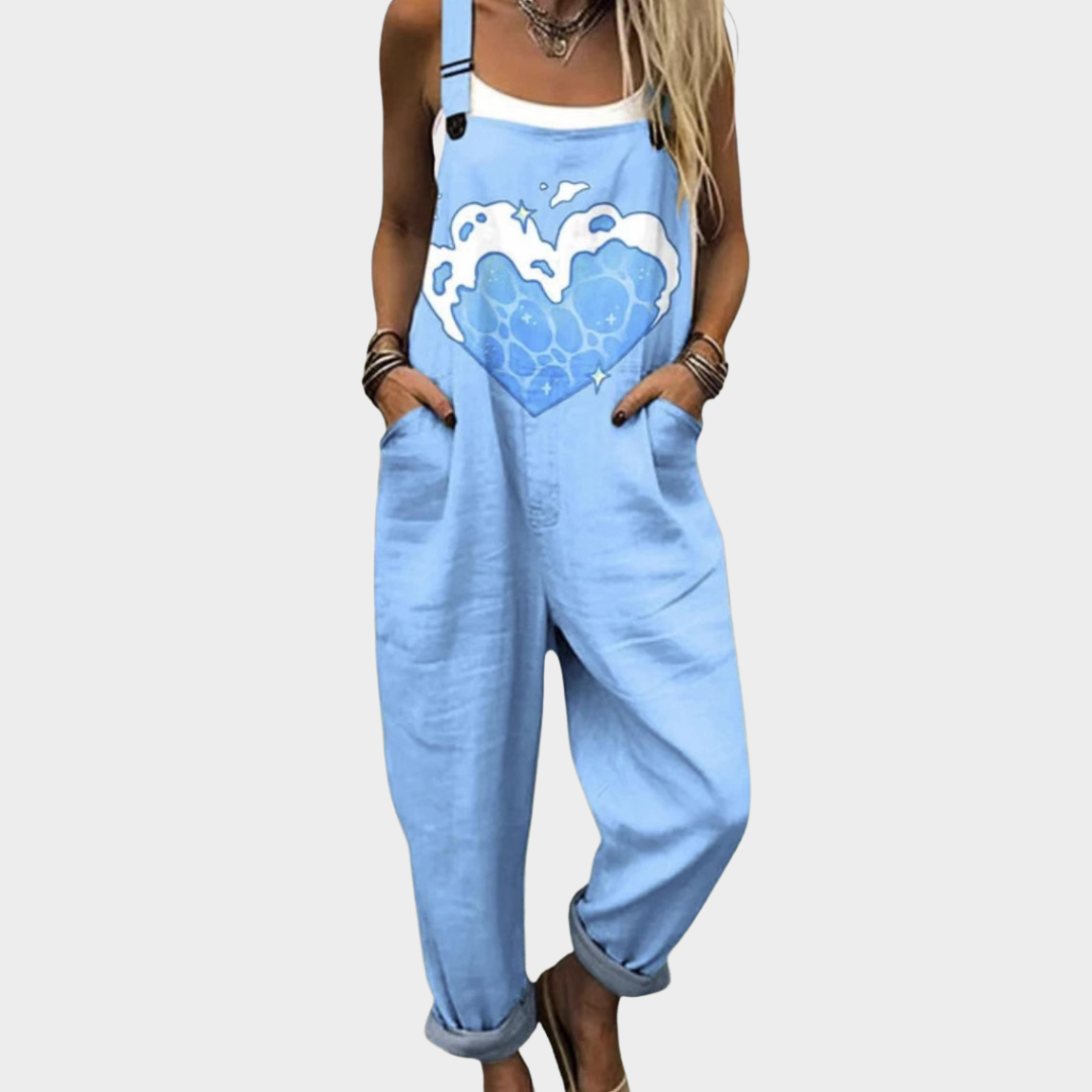 Comfortabele Geprinte Overall