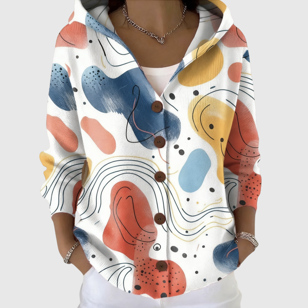 Sandra | Comfortabele Gebreide Cardigan met Capuchon
