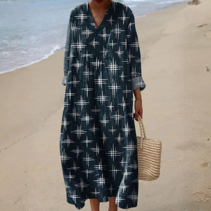 Lillian - Bohemian Jurk met Sterrenprint