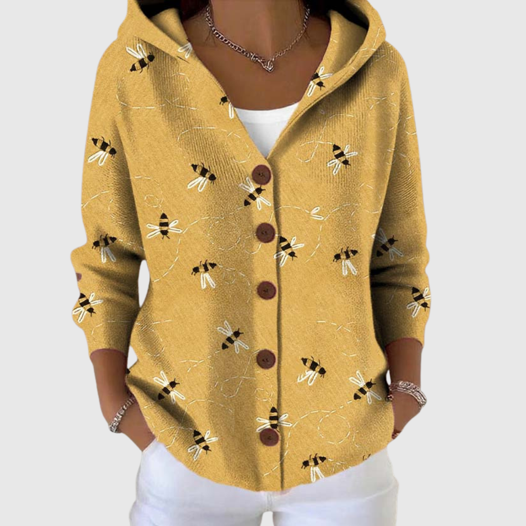 Eimear | Comfortabele Gebreide Cardigan met Kap