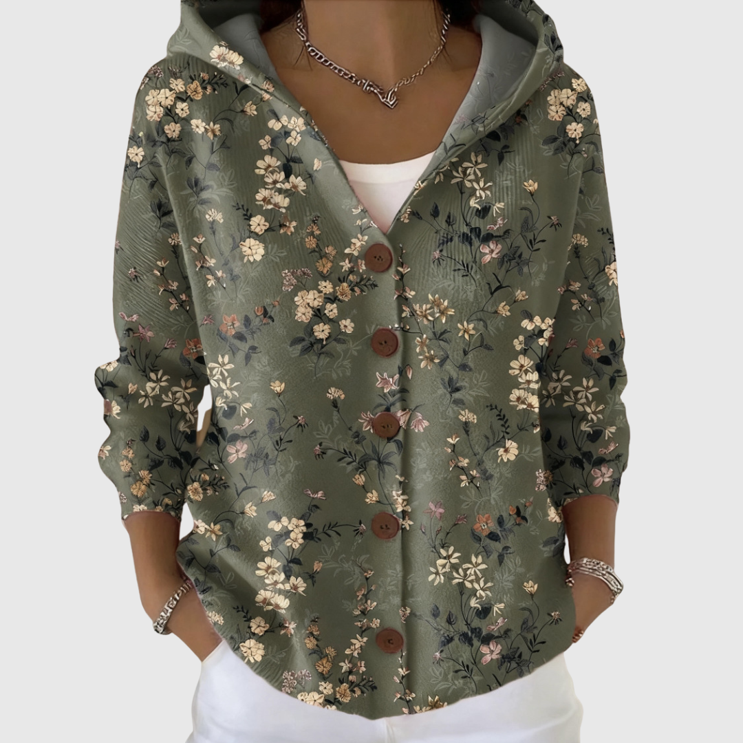 Frances | Comfortabele Gebreide Cardigan met Capuchon