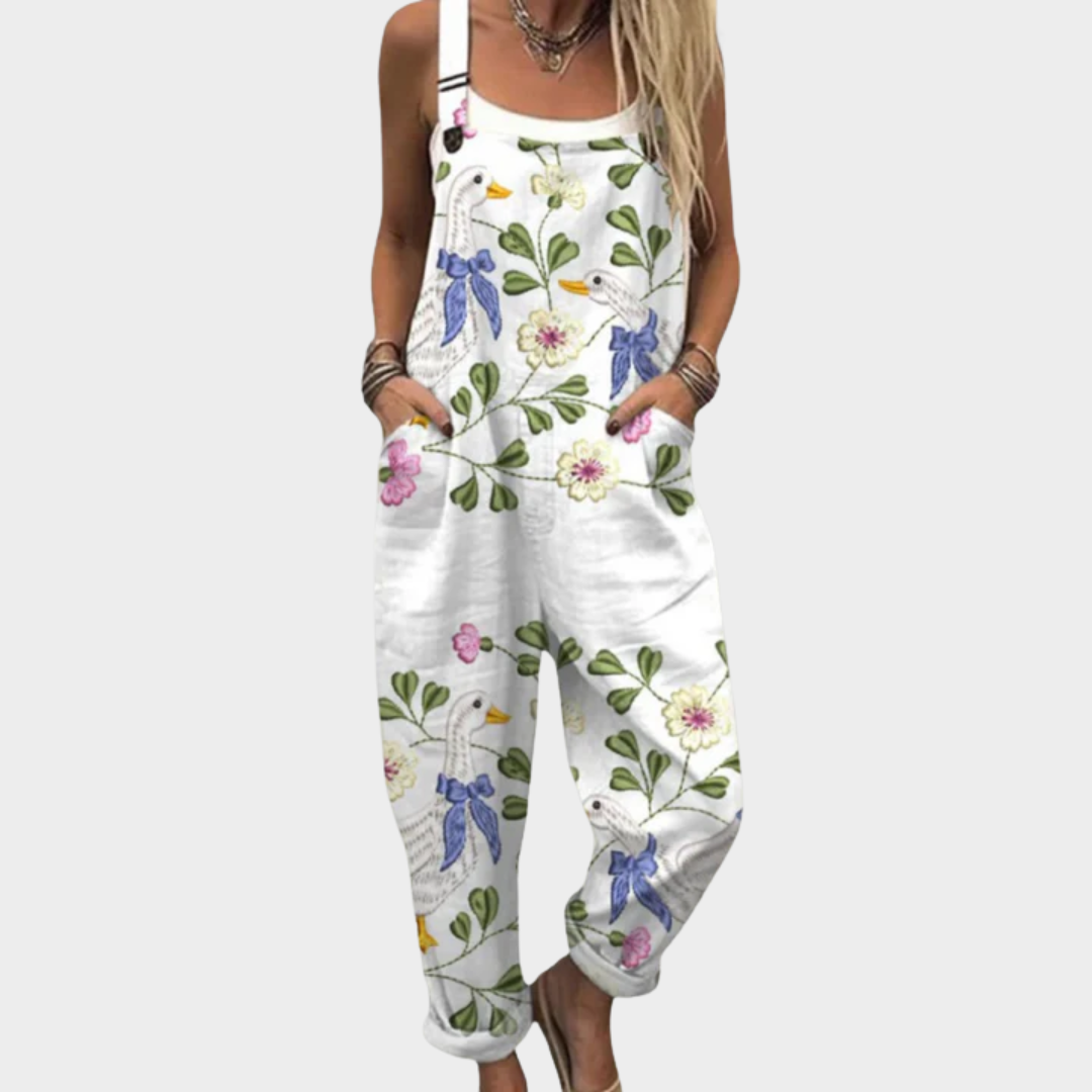 Comfortabele Geprinte Overall