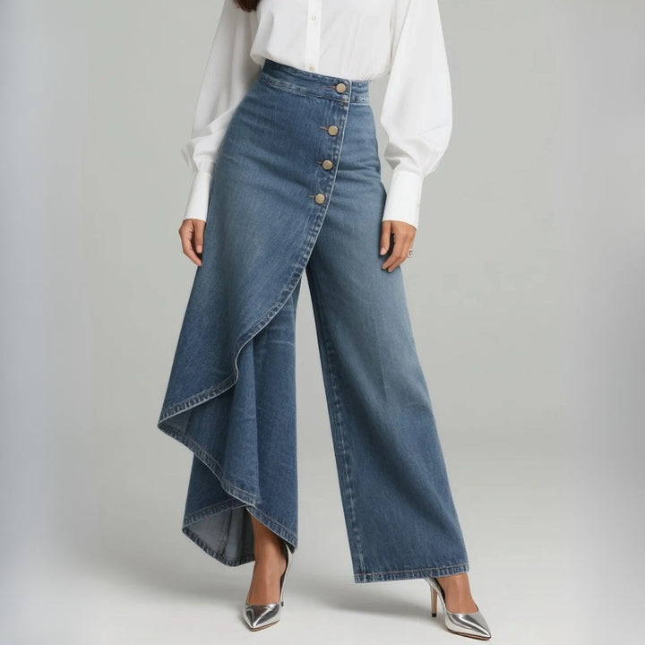 Gabrielle - Wikkel Denim Broek