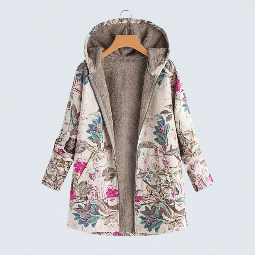 Madelyn - Bloemen Fleece Jas
