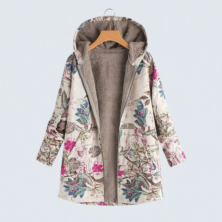 Madelyn - Bloemen Fleece Jas