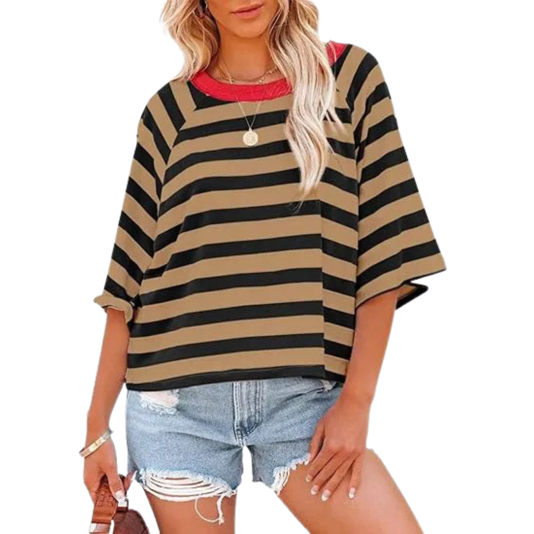 ROSALIE - Trendy Loose Fit Zomer Crewneck Top