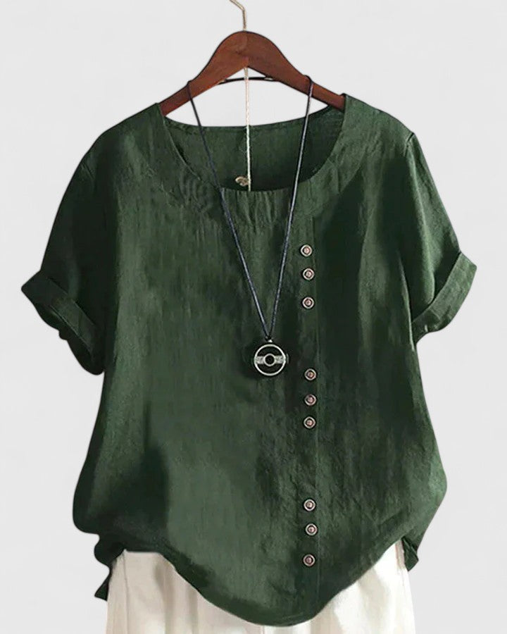 Brooke - Comfortabele Korte Mouwen Blouse
