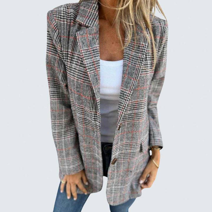 Bethany - Elegante Blazer met Ruitpatroon