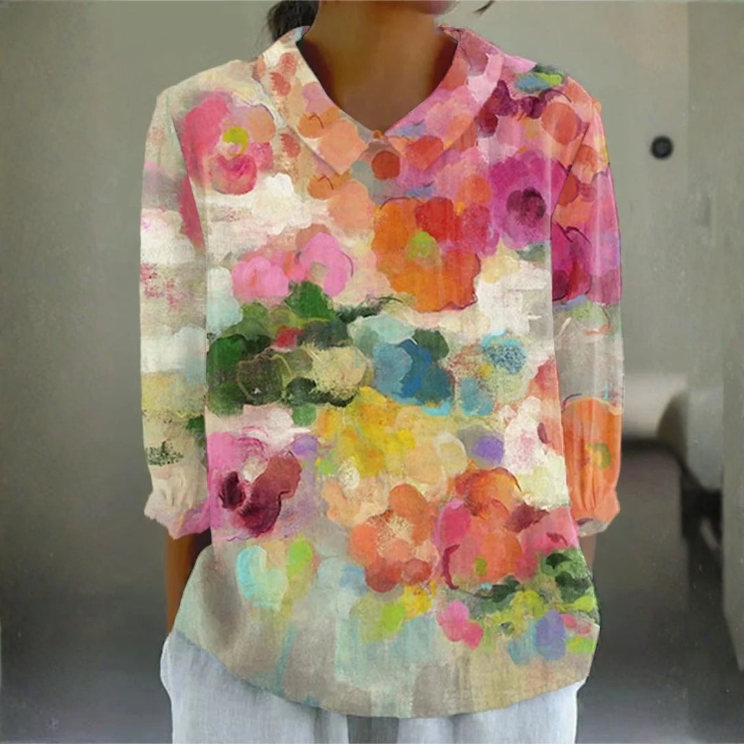 Rachel - Bloemrijke Waterverf Blouse