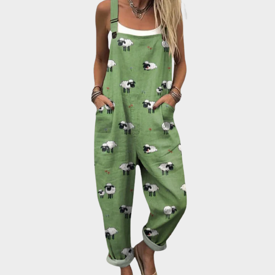 Comfortabele Gedrukte Overall