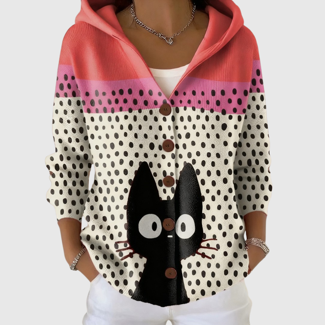 Denise | Comfortabele Gebreide Cardigan met Kap