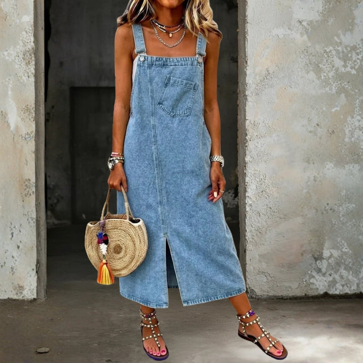 Harper - Casual Denim Trui Jurk