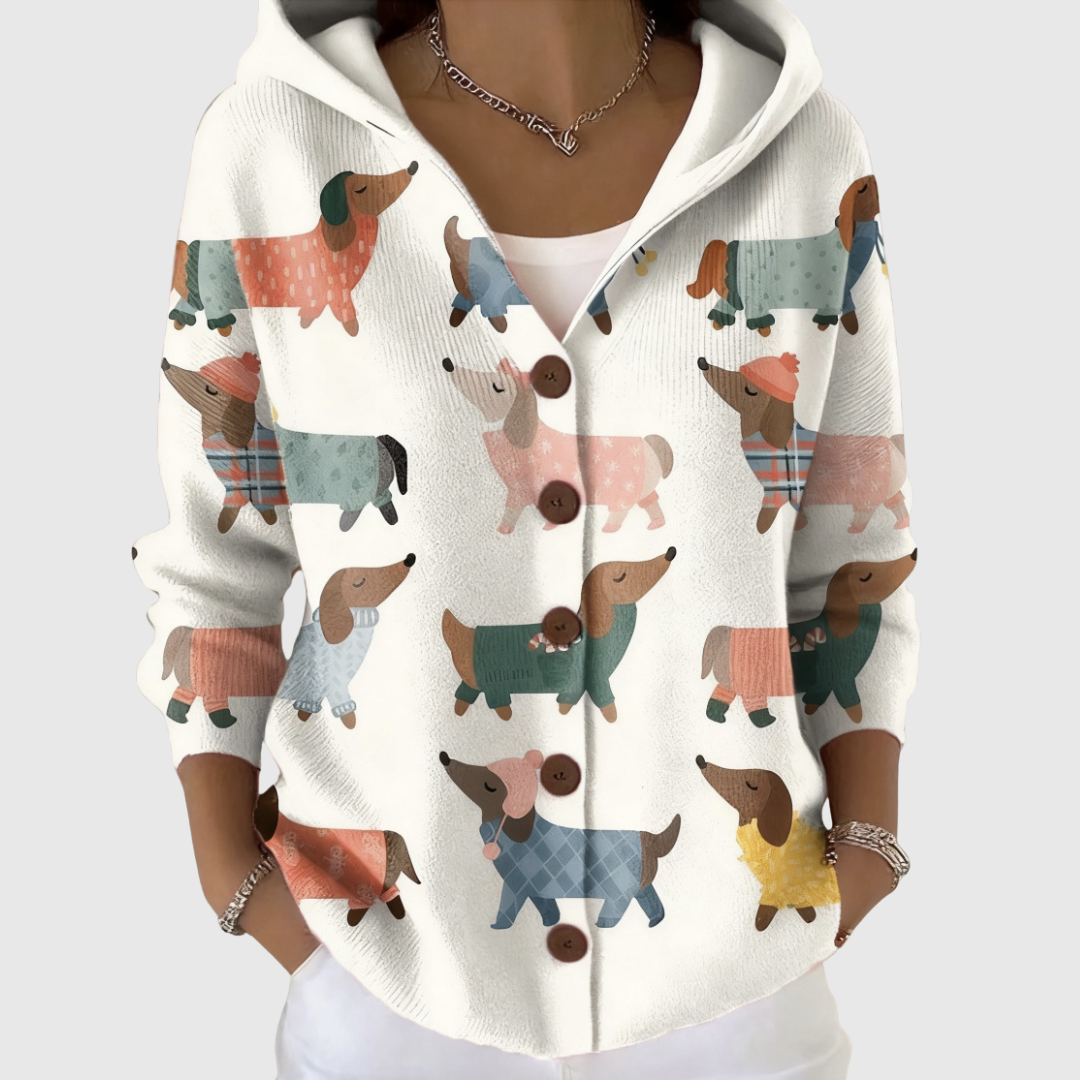 Dolores | Comfortabele Gebreide Cardigan met Capuchon