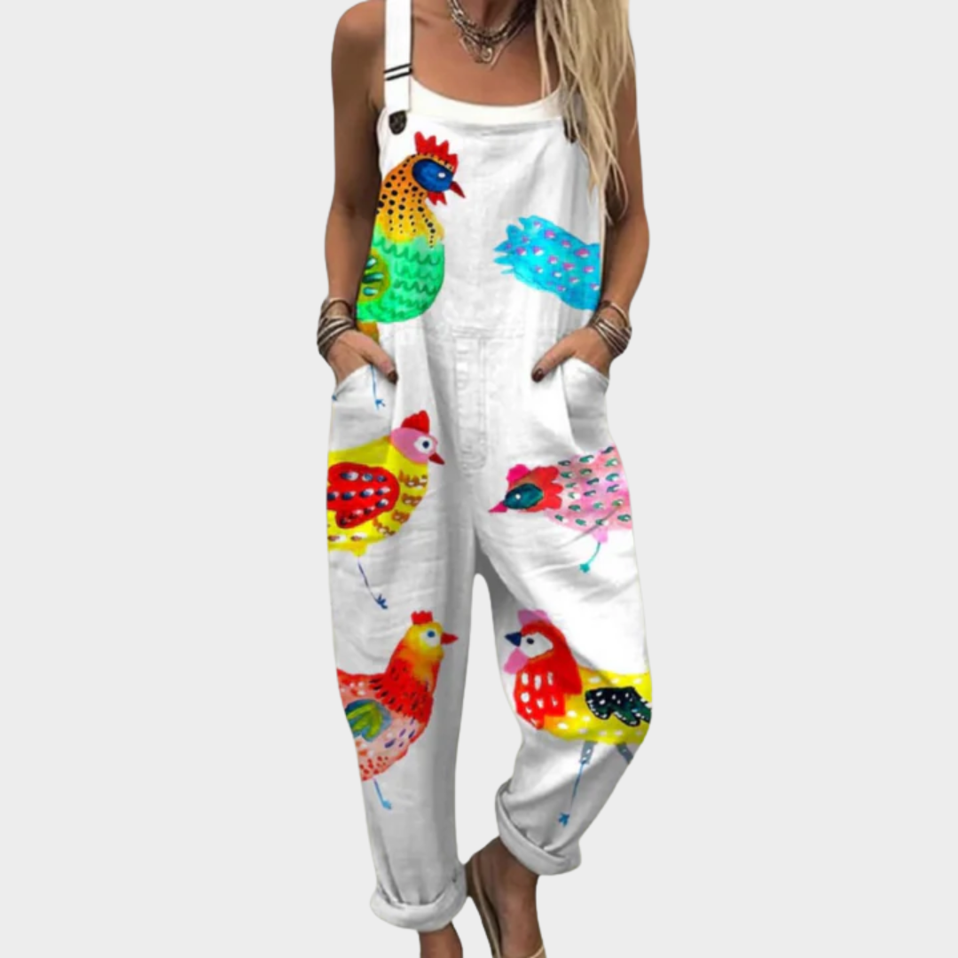 Comfortabele Geprinte Overall