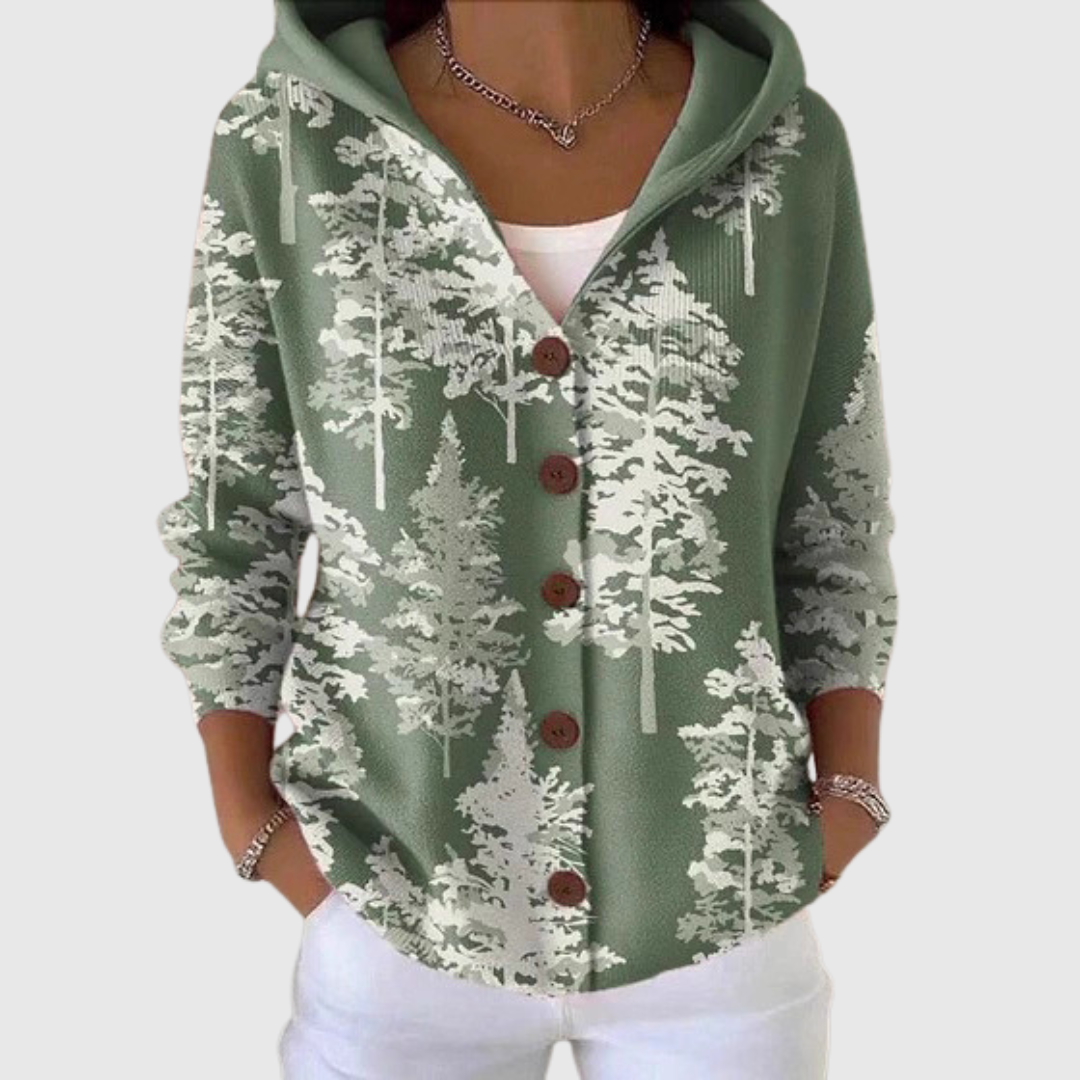 Orla | Comfortabele Gebreide Cardigan met Capuchon
