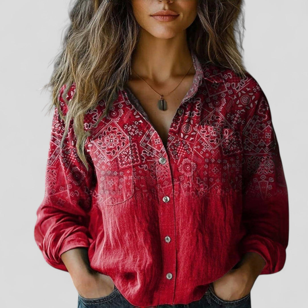 Brenda - Comfortabele Blouse Shirt