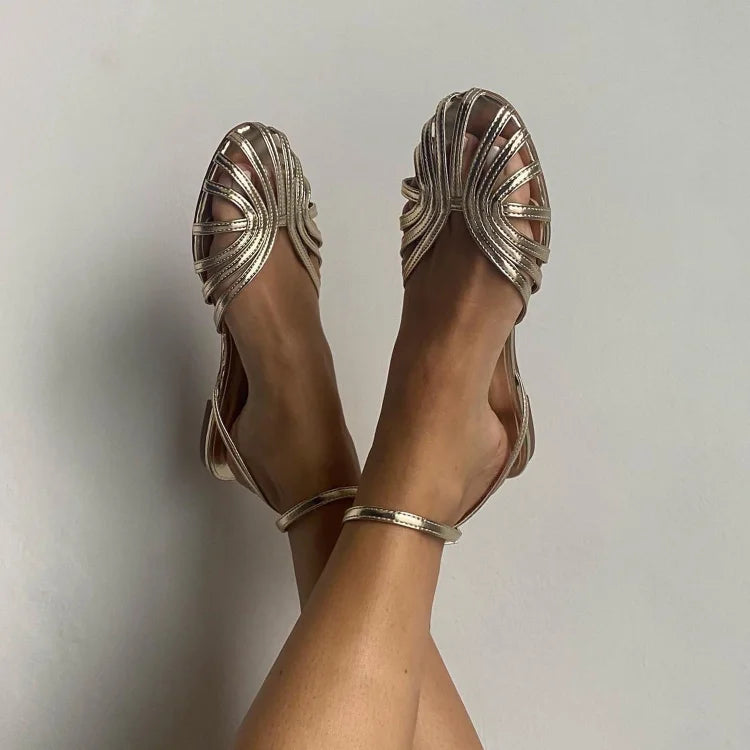 Clodagh - Gouden Sieraad Sandalen
