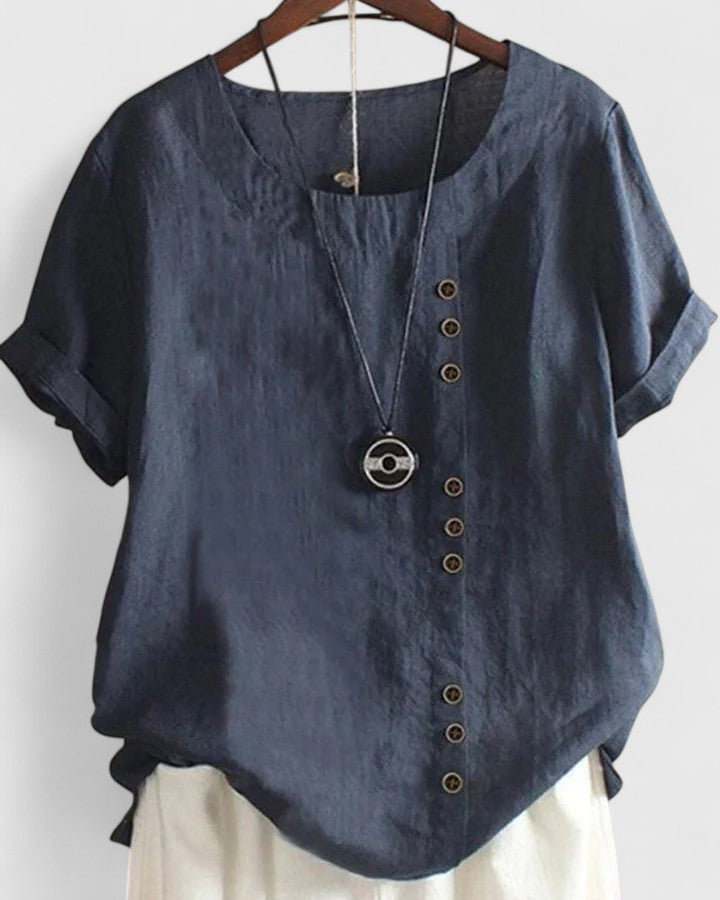Brooke - Comfortabele Korte Mouwen Blouse