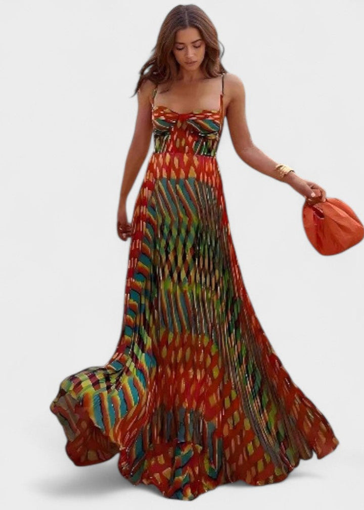 Aubrey - Abstract Geprinte Maxi Jurk